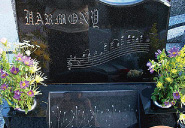 洋型墓石特別彫刻